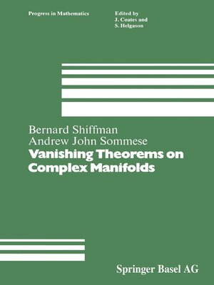 cover image of Vanishing Theorems on Complex Manifolds